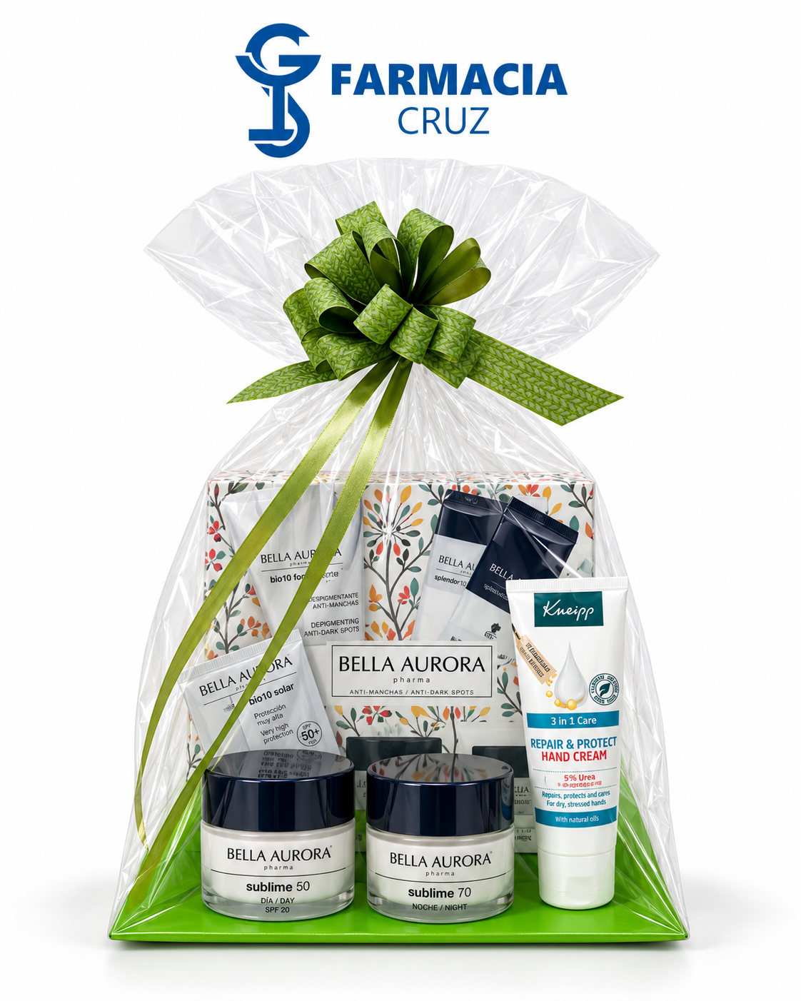 Cesta personalizada de Farmacia Cruz — ejemplo 4